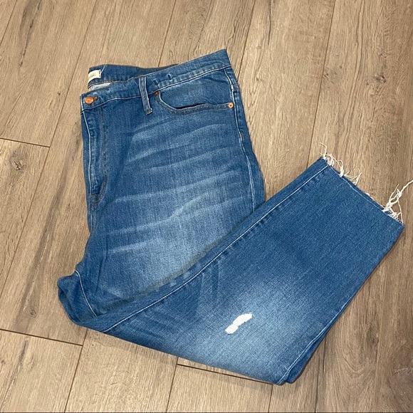 Madewell  High-Rise Slim Crop boy Jean - Picture 2 of 5